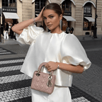 Women's Puff-Sleeve Satin Blouse – Sculpted Shape
