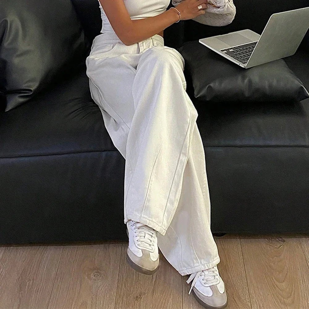 Women's Baggy Jeans – Relaxed Wide-Leg Fit