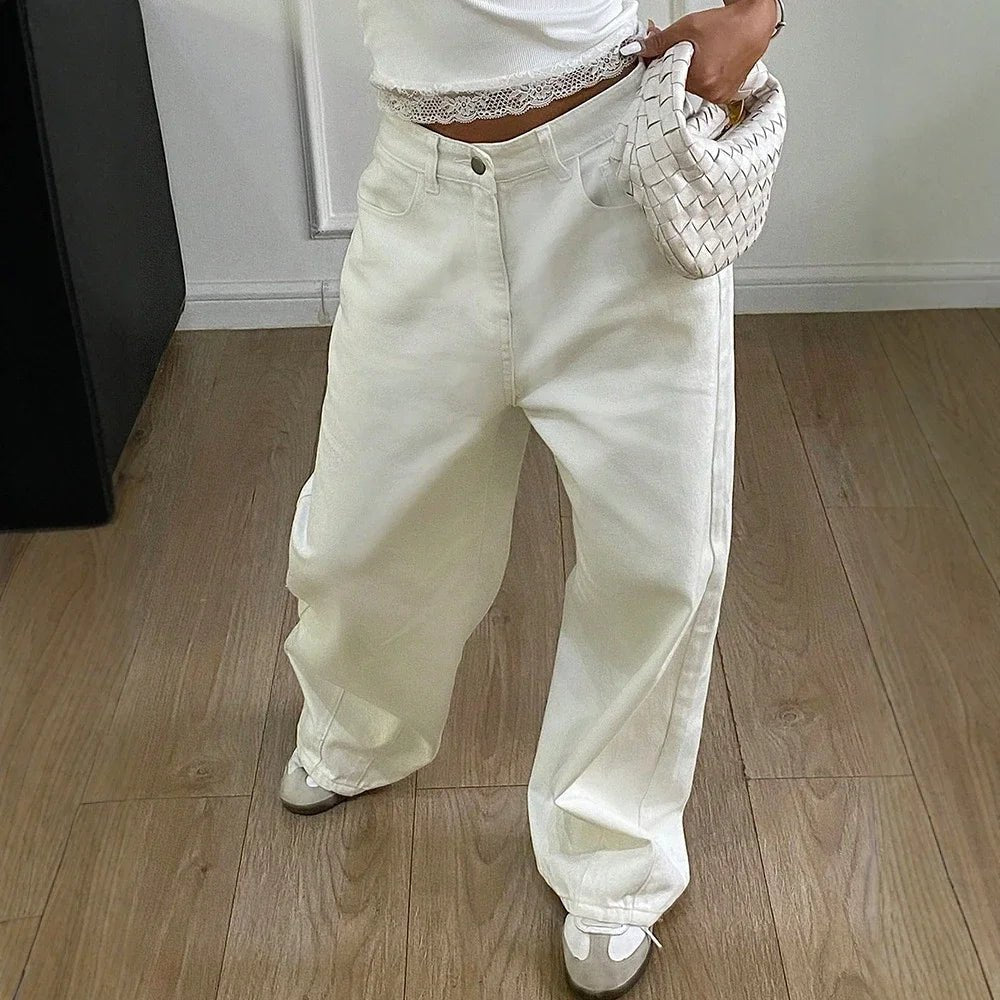 Women's Baggy Jeans – Relaxed Wide-Leg Fit