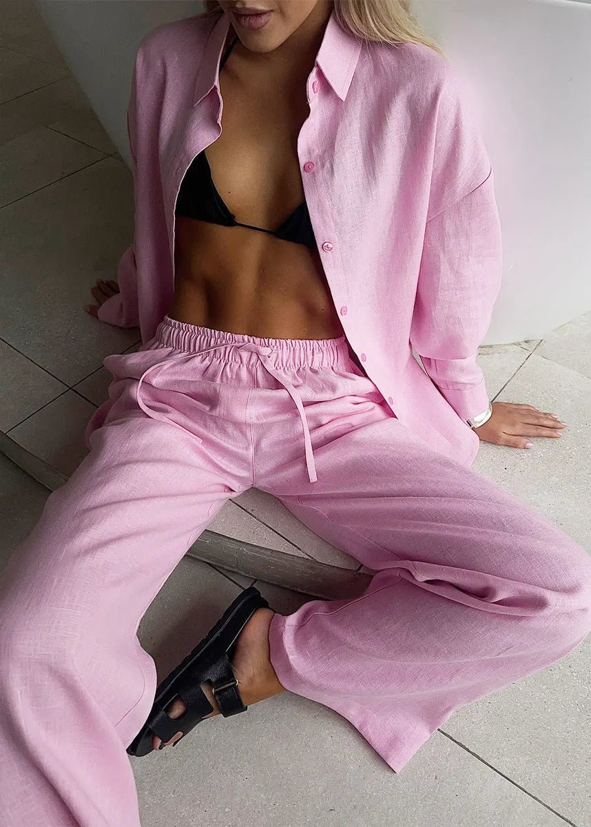 Women's Shirt & Lounge Pants Set – Easy Co-Ord