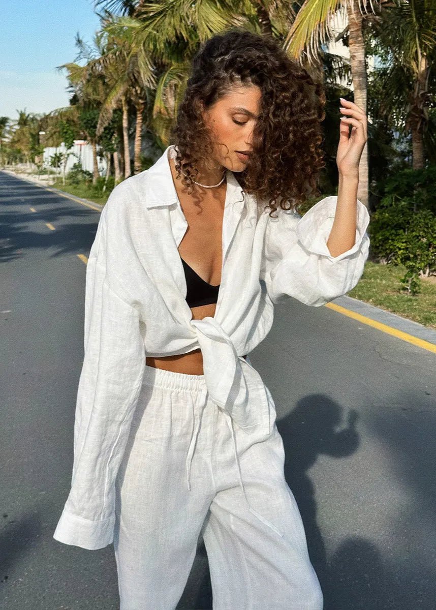 Women's Shirt & Lounge Pants Set – Relaxed Co-Ord