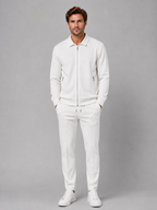 Textured zip jacket trousers set co-ord for men – product image 5