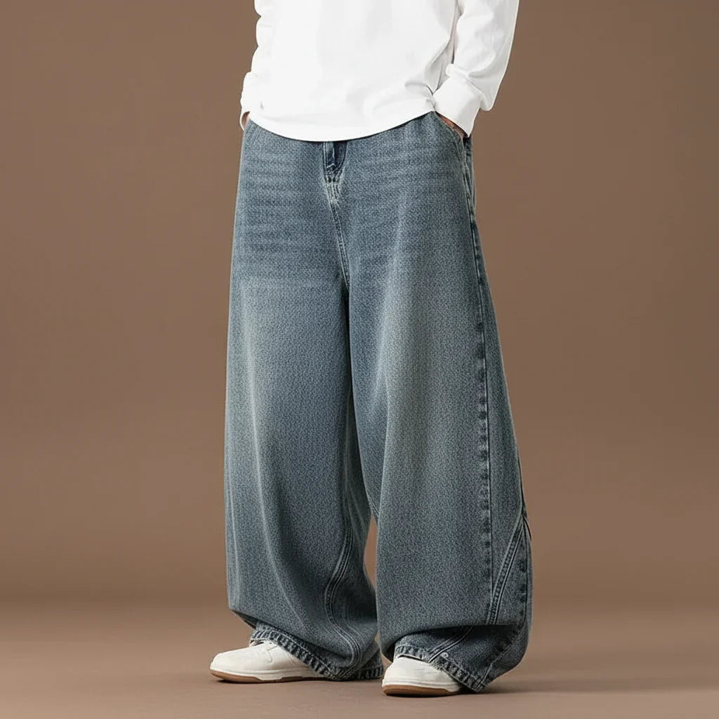 Women's Baggy Denim Jeans with Wide Leg Fit, view 3 of 14