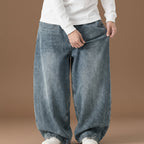 Women's Baggy Denim Jeans with Wide Leg Fit, view 6 of 14