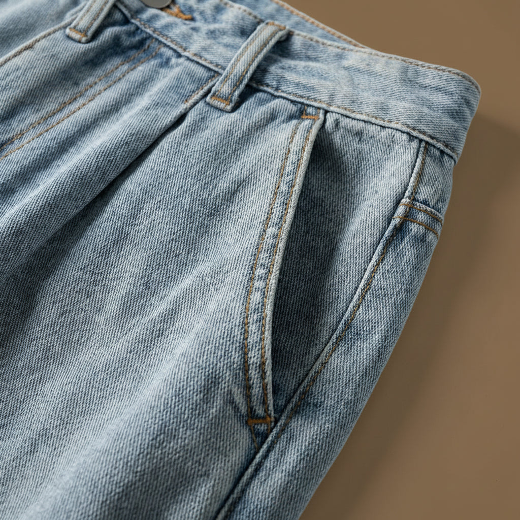 Women's Baggy Denim Jeans with Wide Leg Fit, view 11 of 14