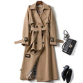 Women's Belted Trench Coat with Double-Breasted Design, view 2 of 11