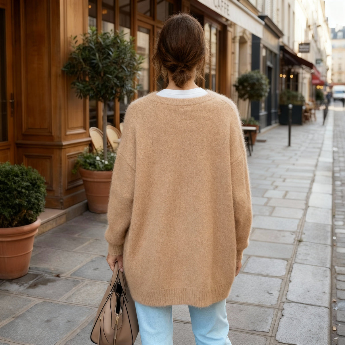 Women's Cardigan with Front Buttons Pockets, view 3 of 17