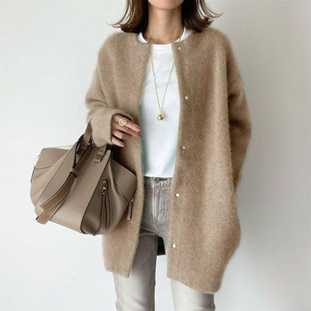 Women's Cardigan with Front Buttons Pockets, view 4 of 17