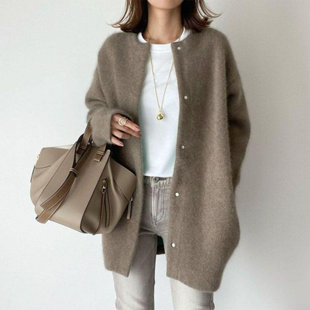 Women's Cardigan with Front Buttons Pockets, view 15 of 17