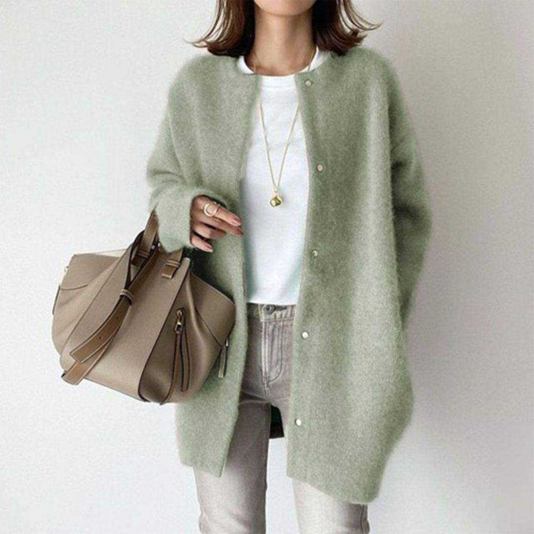 Women's Cardigan with Front Buttons Pockets, view 17 of 17