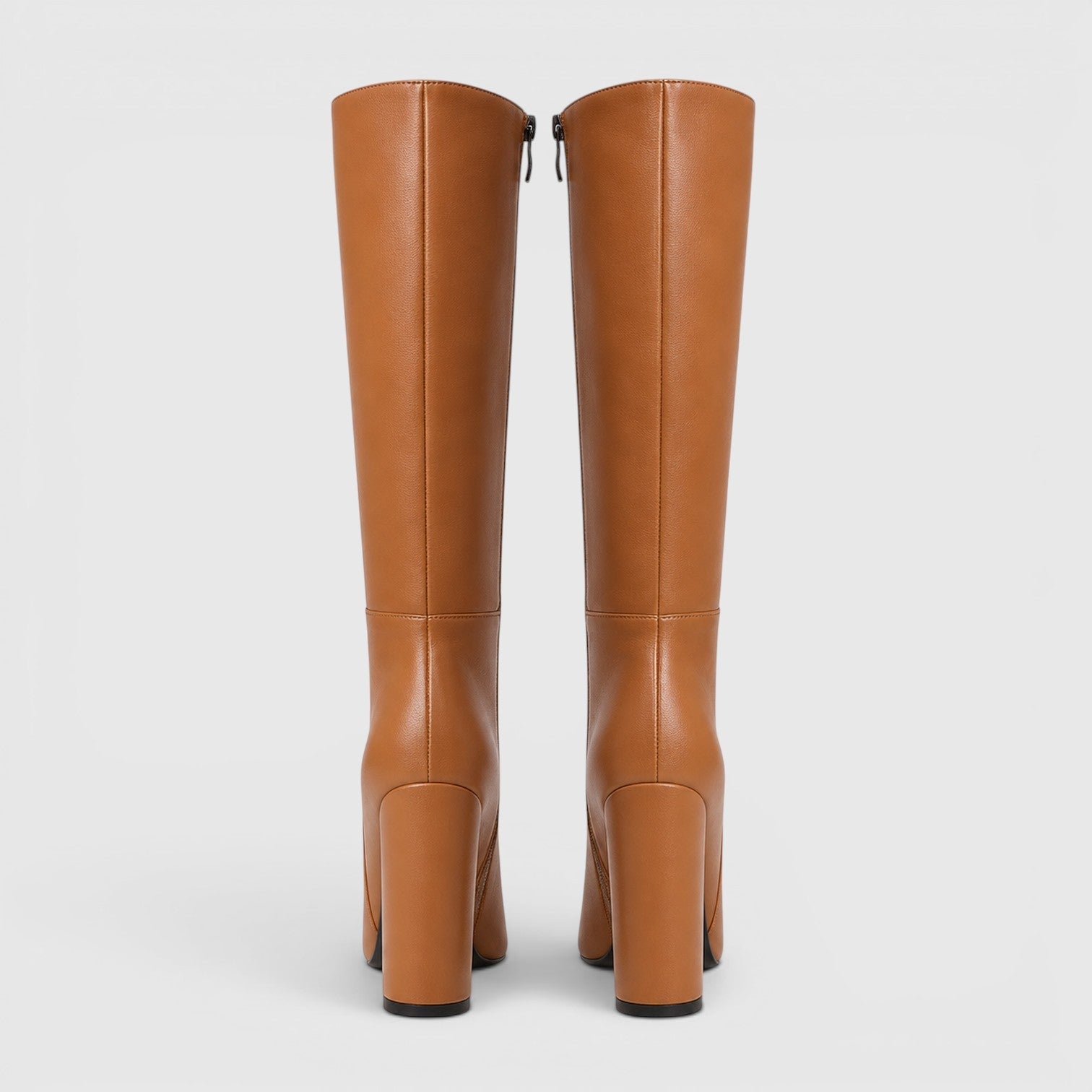 Alternate product view 4 of women's Chunky Heel Knee High Boots with pointed toe tall.