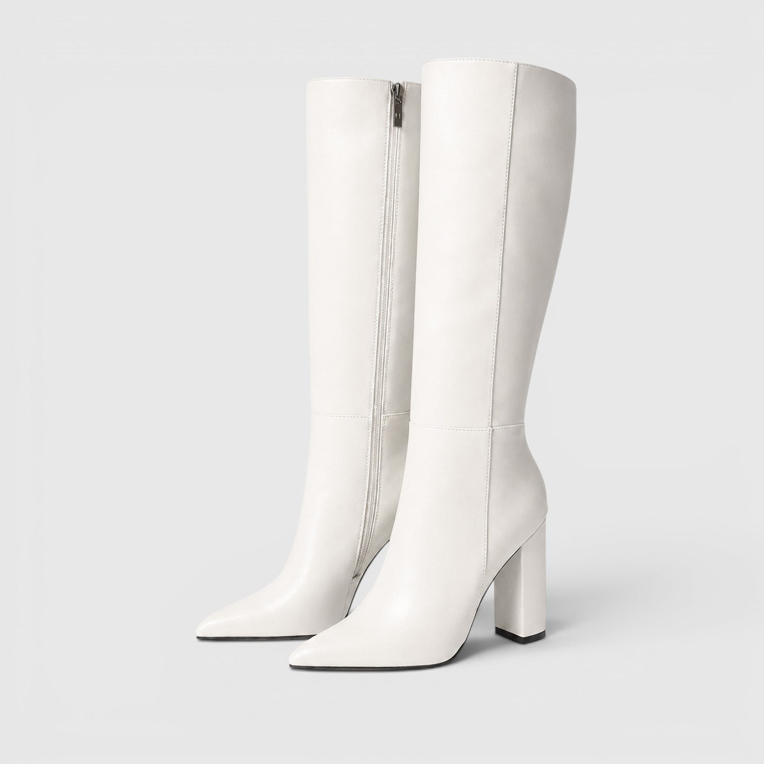 Alternate product view 11 of women's Chunky Heel Knee High Boots with pointed toe tall.