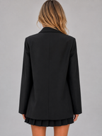 Women's double breasted blazer, oversized tailored fit – product image 2