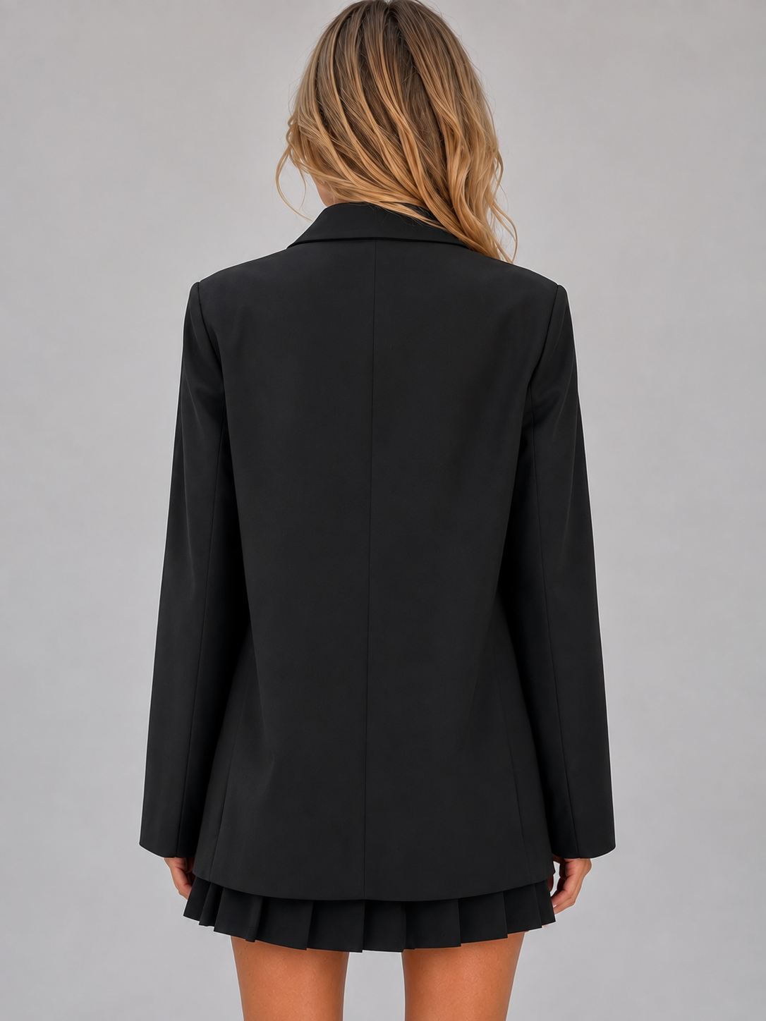 Women's double breasted blazer, oversized tailored fit – product image 2