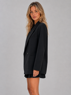 Women's double breasted blazer, oversized tailored fit – product image 3