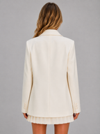 Women's double breasted blazer, oversized tailored fit – product image 5