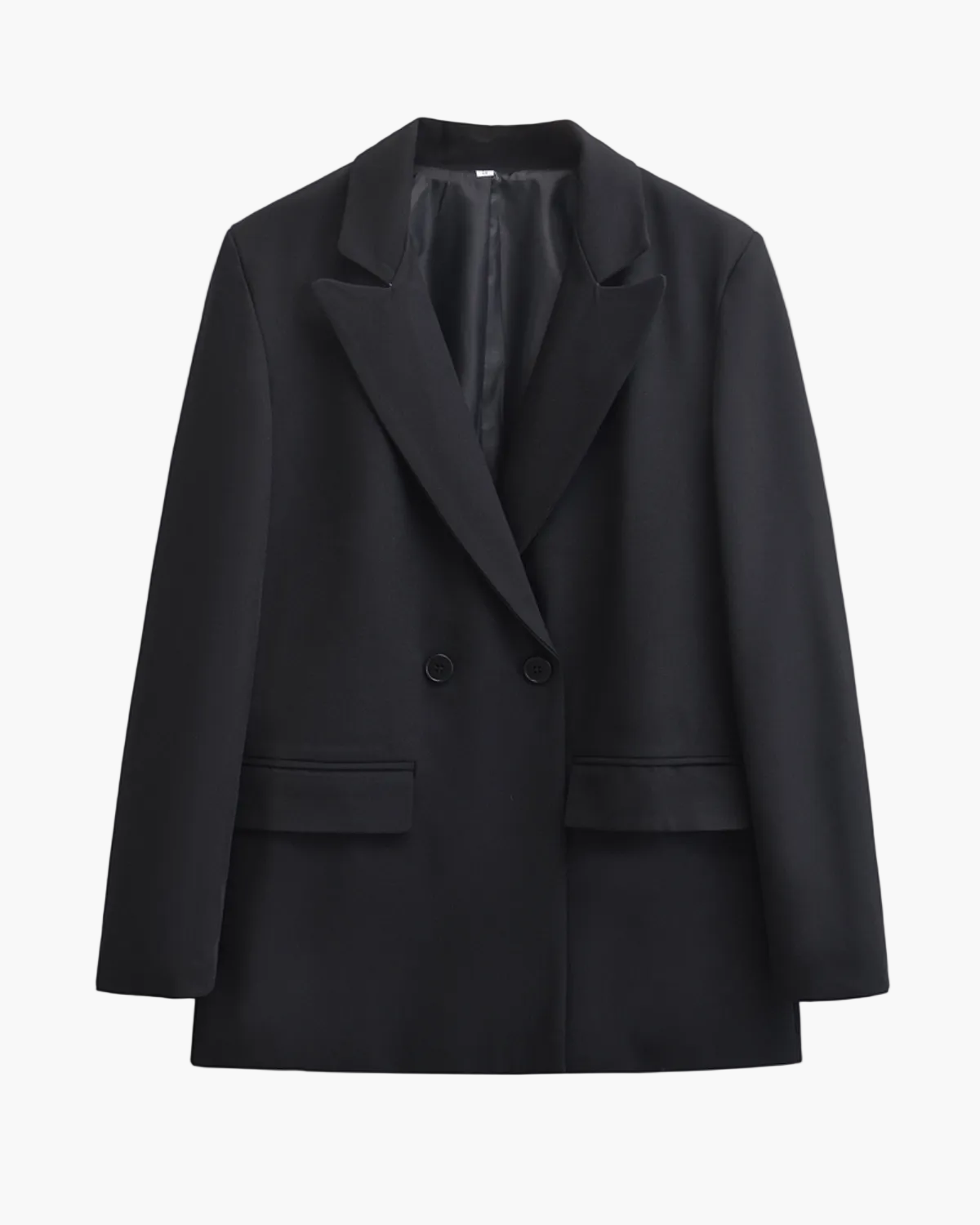 Alternate product view 4 of women's Double Breasted Blazer with two-button tailored design.