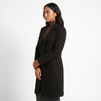 Women's Double-Breasted Wool Coat with Tailored Fit, view 3 of 8