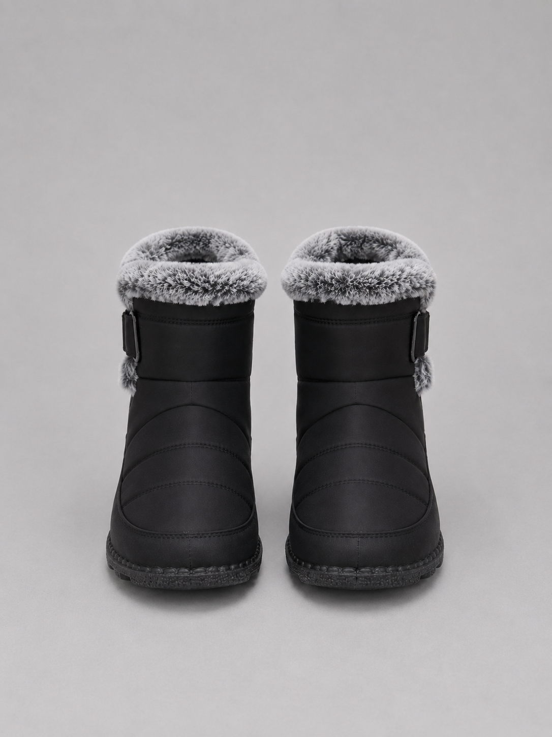 Women's faux fur ankle boots, warm lined winter shoes – product image 3