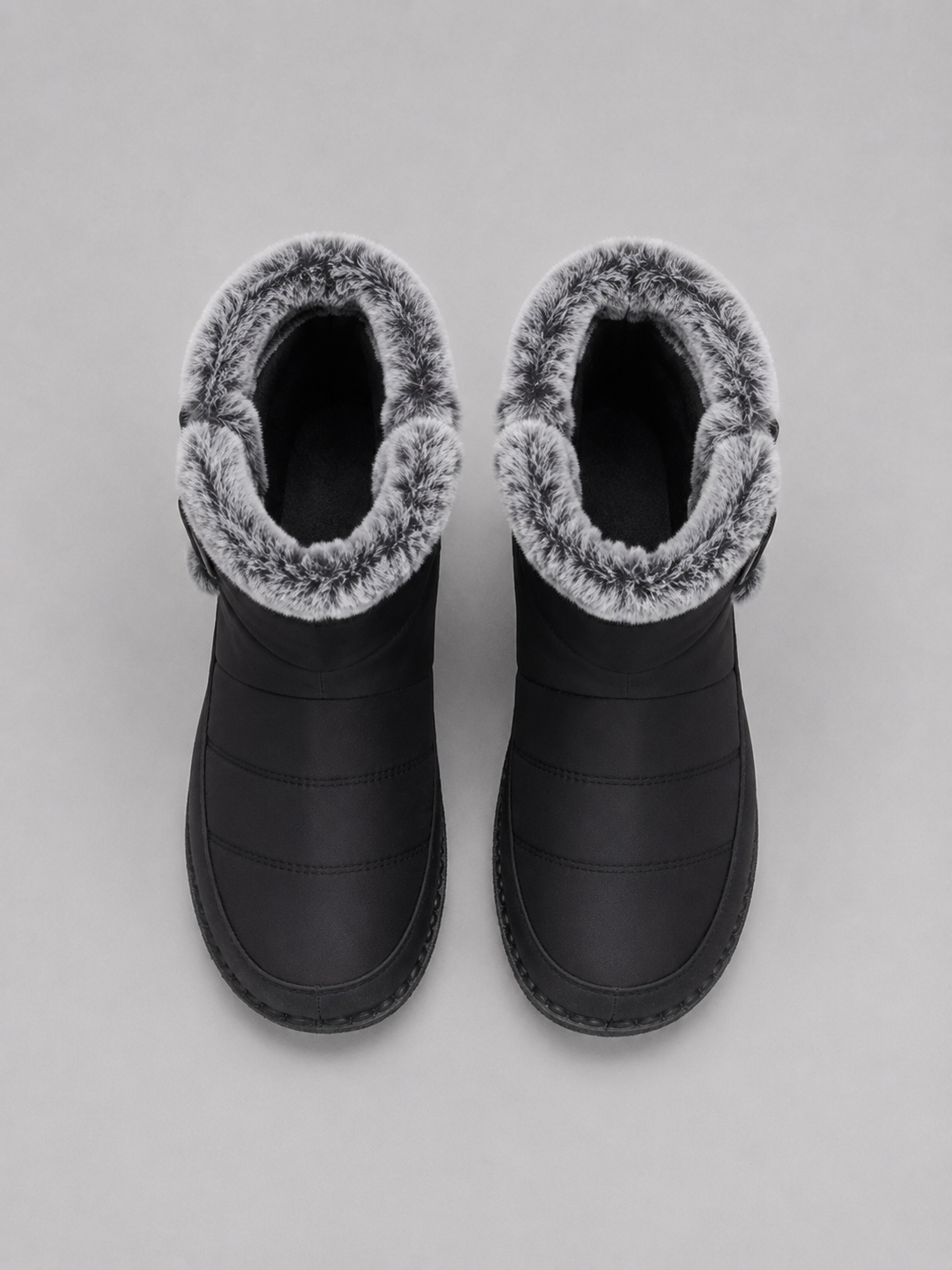 Women's faux fur ankle boots, warm lined winter shoes – product image 4