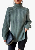 Women's Knit Jumper with Turtleneck Raglan Sleeves, view 1 of 9