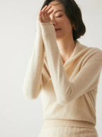 Women's Knit Jumper with Wrap Front V-Neck, view 7 of 39