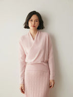 Women's Knit Jumper with Wrap Front V-Neck, view 9 of 39