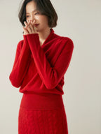Women's Knit Jumper with Wrap Front V-Neck, view 19 of 39