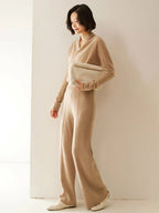 Women's Knit Jumper with Wrap Front V-Neck, view 24 of 39
