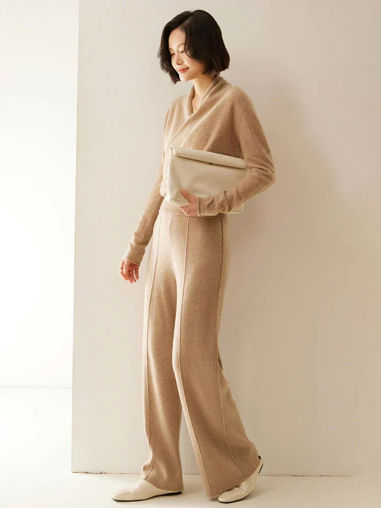 Women's Knit Jumper with Wrap Front V-Neck, view 24 of 39