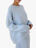 Women's Knit Pullover Jumper with Crew Neck Rib Trim, view 1 of 24
