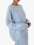 Women's Knit Pullover Jumper with Crew Neck Rib Trim, view 1 of 24