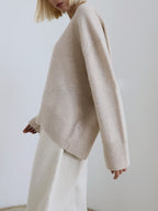 Women's Knit Pullover Jumper with Crew Neck Rib Trim, view 8 of 24