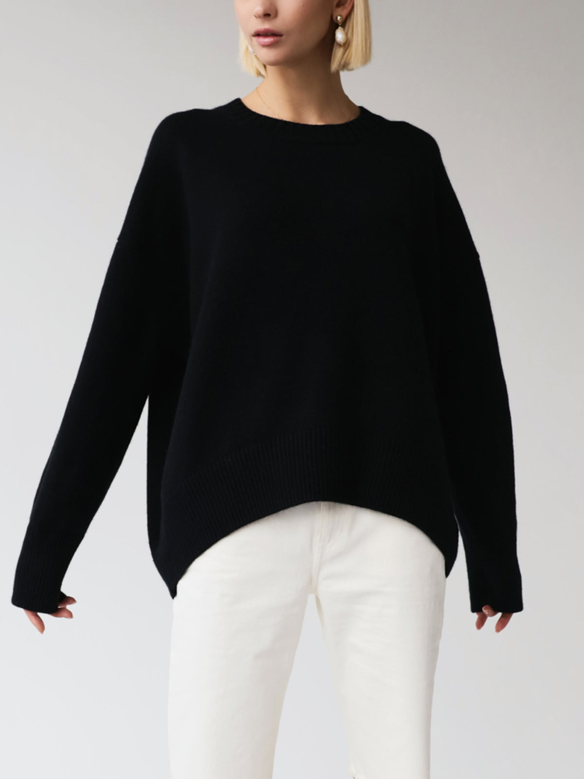 Women's Knit Pullover Jumper with Crew Neck Rib Trim, view 14 of 24