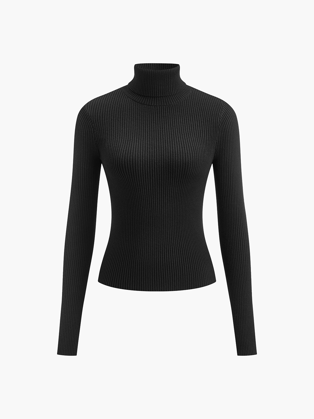 Women's Knit Turtleneck Jumper with Thumbhole Cuffs, view 8 of 18