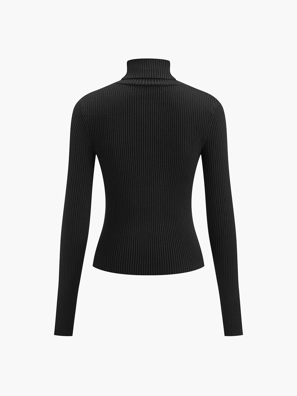 Women's Knit Turtleneck Jumper with Thumbhole Cuffs, view 9 of 18