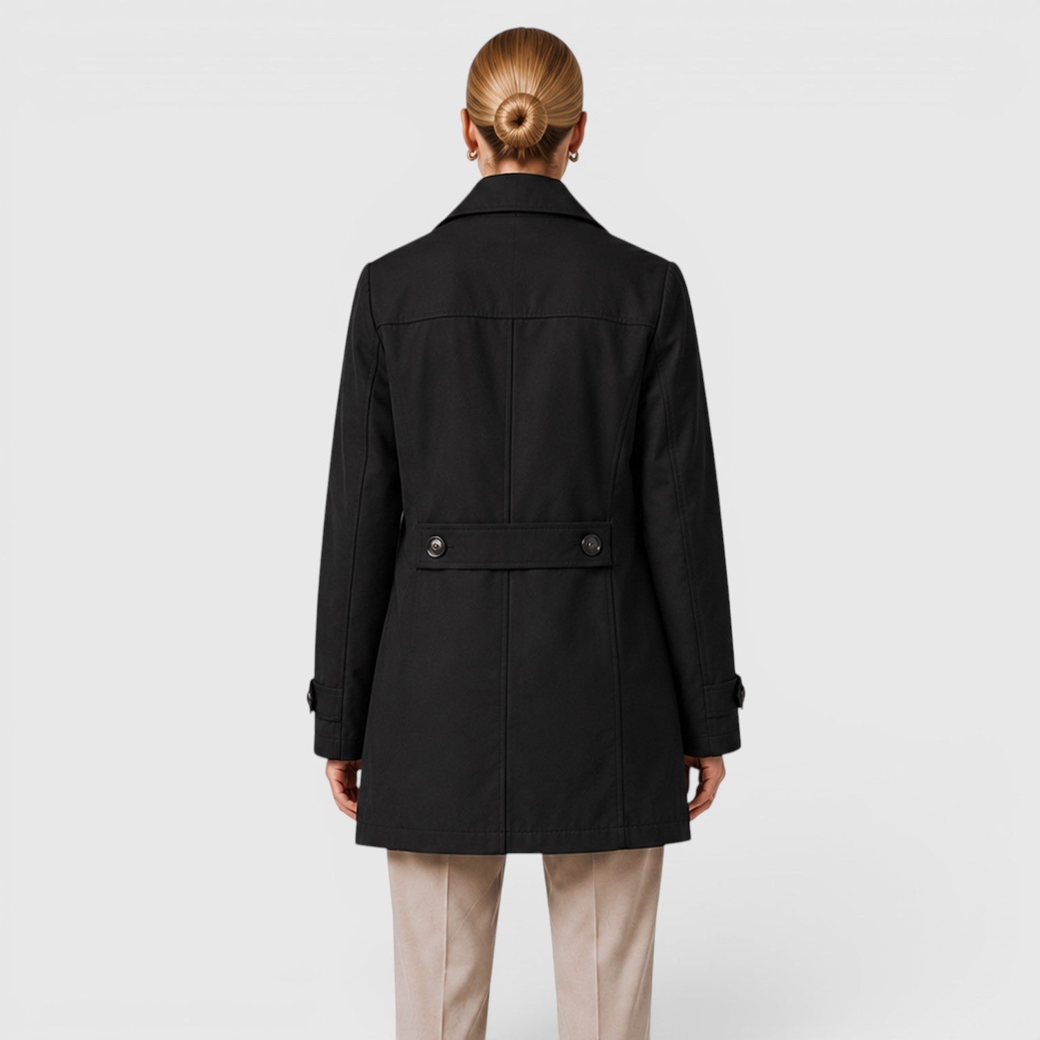 Alternate product view 6 of women's Light Trench Coat with lightweight single-breasted.
