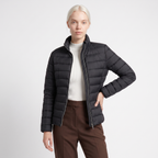 Women's Lightweight Quilted Puffer Jacket with Funnel Neck, view 5 of 9