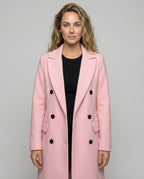 Women's Longline Trench Coat with Double-Breasted Front, view 1 of 10