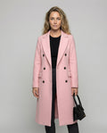 Women's Longline Trench Coat with Double-Breasted Front, view 2 of 10