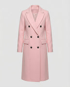 Women's Longline Trench Coat with Double-Breasted Front, view 3 of 10