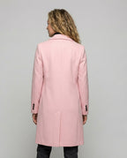 Women's Longline Trench Coat with Double-Breasted Front, view 4 of 10