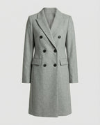 Women's Longline Trench Coat with Double-Breasted Front, view 7 of 10