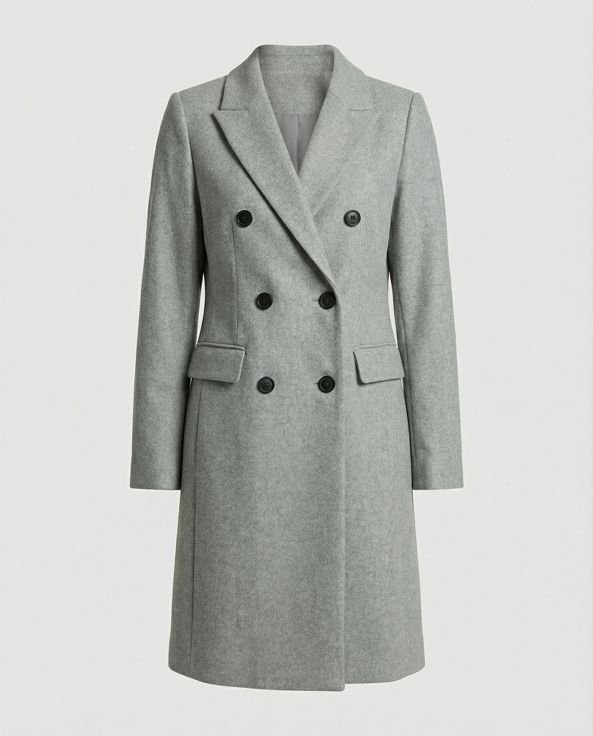 Women's Longline Trench Coat with Double-Breasted Front, view 7 of 10