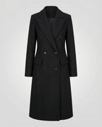 Women's Longline Trench Coat with Double-Breasted Front, view 8 of 10