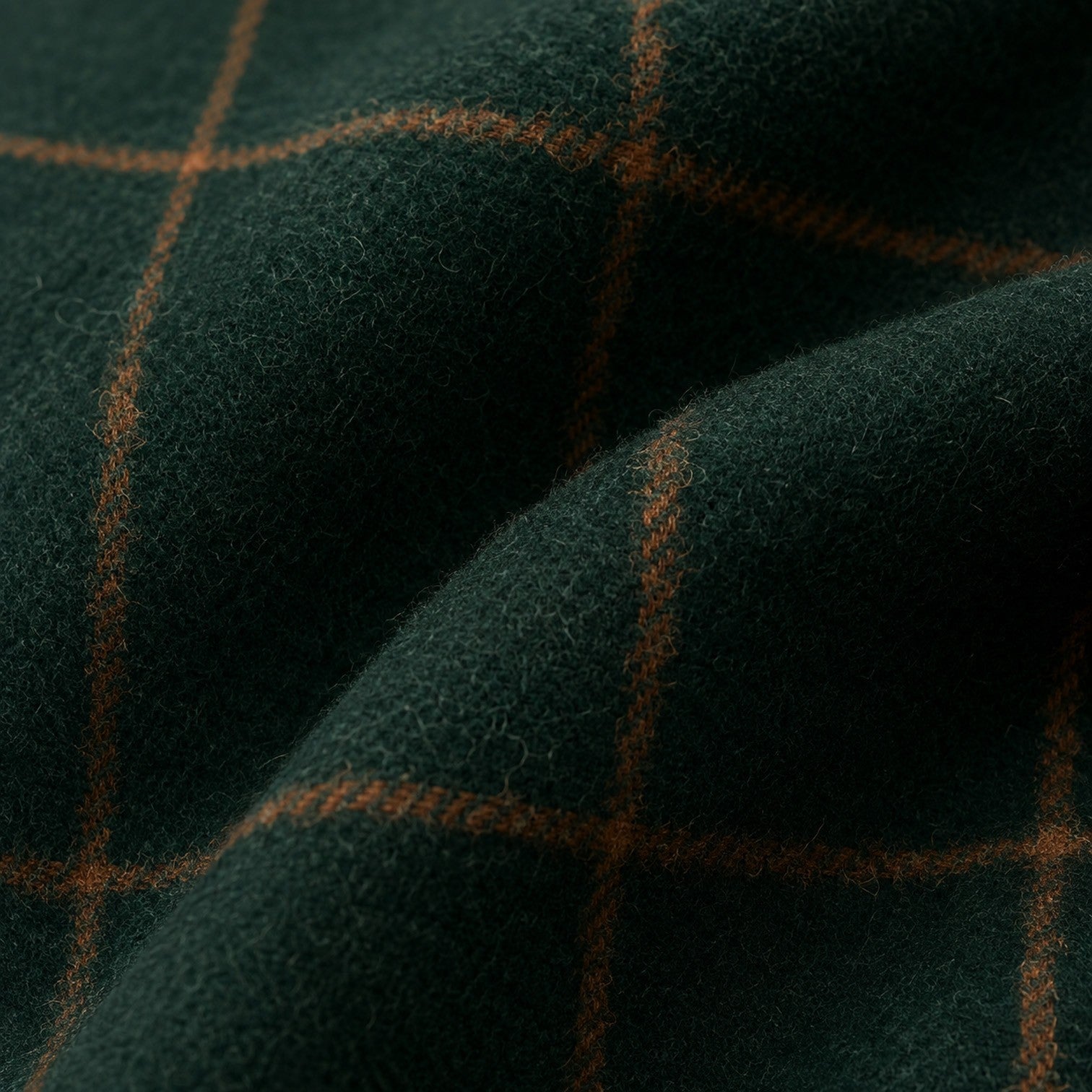 Alternate product view 4 of women's Mid Length Coat Classic Lapel with plaid classic lapel.