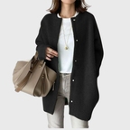 Women's Open Front Cardigan with Longline Knit, view 2 of 8
