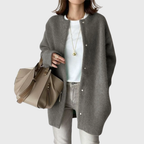 Women's Open Front Cardigan with Longline Knit, view 4 of 8