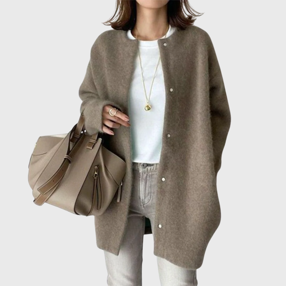 Women's Open Front Cardigan with Longline Knit, view 5 of 8