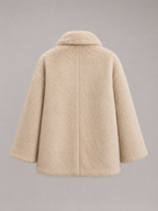 Women's Oversized Faux Fur Coat with Button Front, view 2 of 7